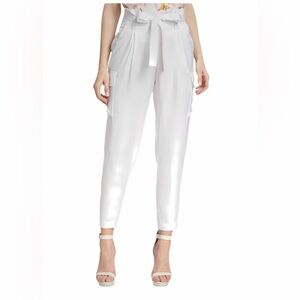 L’AGENCE White Belted Cargo Pants Size 4 NWT